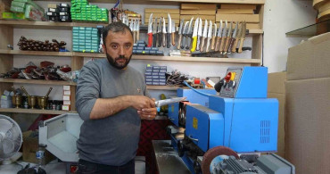 Kilis'te Kurban Bayramı Öncesi Bıçak Bileme Yoğunluğu