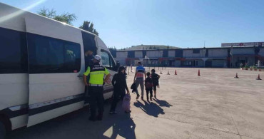 Kilis'te Okul Servis Araçlarına Denetim
