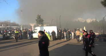 Kilis'te STK'ya Ait Prefabrik Yapıda Yangın Kontrol Altına Alındı