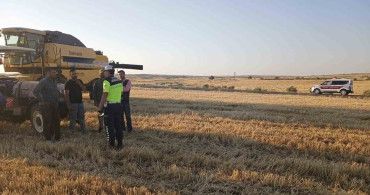 Kilis'te traktör ve tarım araçlarına trafik denetimi