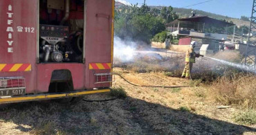 Kırıkhan'da bahçede yangın çıktı