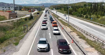 Kırıkkale'de Kurban Bayramı Trafik Yoğunluğu