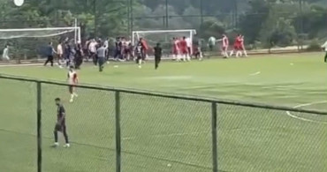 Kırklareli Amatör Maçında Gergin Anlar