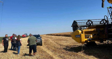 Kırklareli'nde hasat sezonunda biçerdöver denetimleri sürüyor