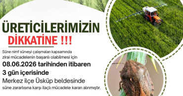 Kırklareli'nde Süne Zararlısına Karşı İlaçlama Uyarısı
