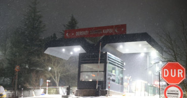 Kırklareli'nin Yüksek Kesimlerinde Kar Yağışı
