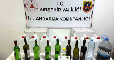 Kırşehir’de 48 litre kaçak alkol ve el yapımı içki ele geçirildi