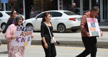 Kırşehir'de Engelli Bireyler İçin Sessiz Yürüyüş Düzenlendi