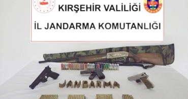 Kırşehir'de ruhsatsız silah operasyonu: 4 silah ele geçirildi