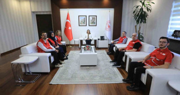 Kızılay, Vali Nurtaç Arslan’a teşekkür ziyaretinde bulundu