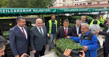 Kızılcahamam'da Üreticilere 1,7 Milyon Sebze Fidesi Desteği