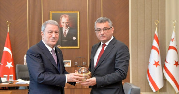 KKTC Cumhurbaşkanı Erhürman, TBMM Milli Savunma Komisyonu Başkanı Akar'ı Ağırladı