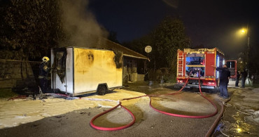 Kocaeli'de Karavanda Yangın Paniği