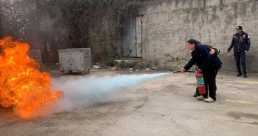 Kocaeli'de Sağlık Çalışanlarına Yangın Güvenliği Eğitimi