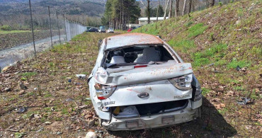 Kontrolden Çıkan Araç Cezaevi Bahçesine Uçtu