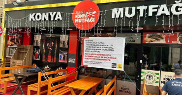 Konya Büyükşehir Zabıtasından tüketiciyi aldatan işletmeye 3 gün faaliyetten men cezası