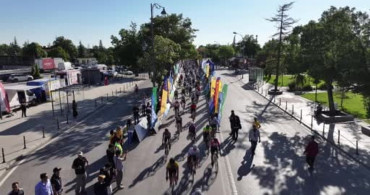 Konya'da granfondo bisiklet yol yarışı heyecanı