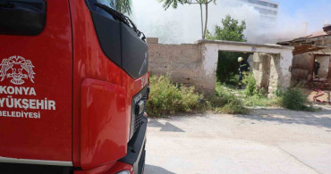 Konya'da Müstakil Evde Yangın Paniği Yaşandı