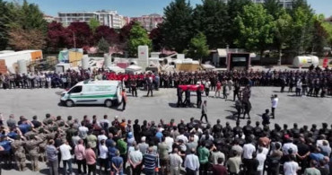 Konya'da Şehit İtfaiye Eri İçin Uğurlama Töreni