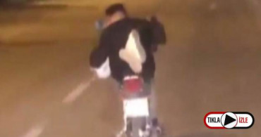 Konya'da Tehlikeli Motosiklet Yolculuğu