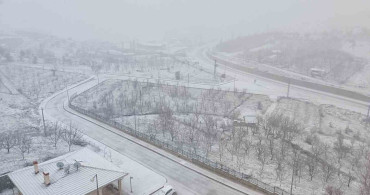 Konya’nın Hadim İlçesinde Kar Yağışı Etkili Oldu
