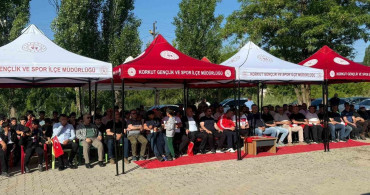 Korkut'ta milli heyecan dev ekrana taşındı