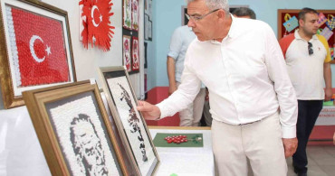 Köşk Ortaokul Öğrencileri Yıl Sonu Sergisinde Yeteneklerini Sergiledi