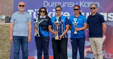 Köyceğiz su sporları sporcuları durgunsu kano genç erkekler Türkiye şampiyonu oldu