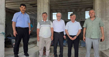 Köyceğiz Zeytinalanı Merkez Camii inşaatı hızla yükseliyor