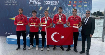 Köyceğizli Kano Sporcusu Poyraz Yıldırım, Azerbaycan'da 3 Madalya Kazandı