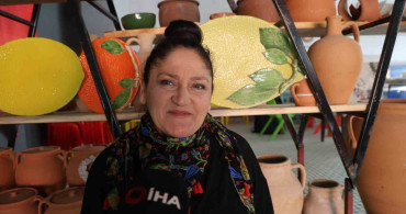 Kozan'ın Tescilli Portakalları Sanata Dönüştürüldü