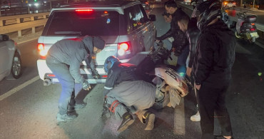 Küçükçekmece'de Motosiklet Kazası: Sürücü Yaralı