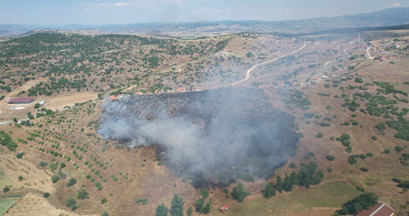 Kula'da makilik alanda çıkan yangında 30 dönüm alan zarar gördü