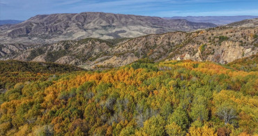 Kulp'ta Sonbahar Güzellikleri Dronla Görüntülendi