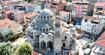Kuruçeşme Merkez Cami inşaatında ilerleme kaydedildi
