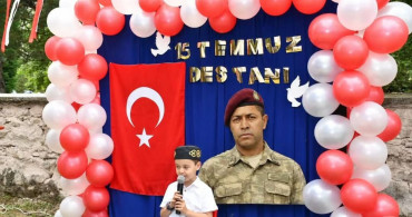 Kütahya’da 15 Temmuz’un 10. yılında Kur’an kursu öğrencilerinden anma programı