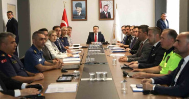 Kütahya'da güvenlik zirvesi, ilave tedbirler masaya yatırıldı