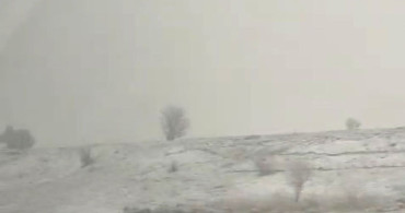 Kütahya'da Nisan Ayında Kar Yağdı