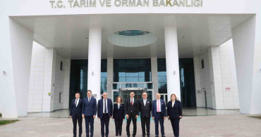 KUTSO Heyeti, Tarım Havzaları Daire Başkanı'yla Görüştü