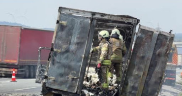 Kuzey Marmara Otoyolu'nda TIR Yangını