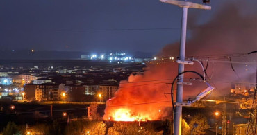 Lüleburgaz'da Sabah Saatlerinde Yangın Paniği