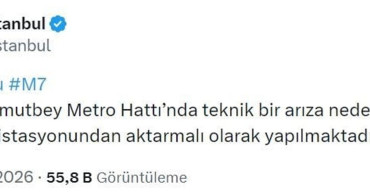 M7 Metro Hattı'nda Teknik Arıza Yaşandı