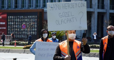 Maaşlarını Alamayan İBB İşçileri İsyan Etti! 'Hani Her Şey Güzel Olacaktı'