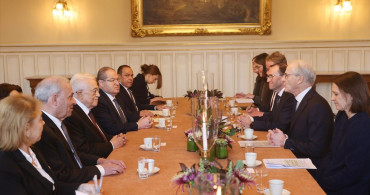 Mahmud Abbas ve Jonas Gahr Store'un Oslo Görüşmesi