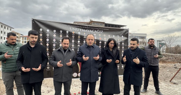 Malatya'da Avukatlar Hakimbey Apartmanı İçin Anma Töreni Düzenledi