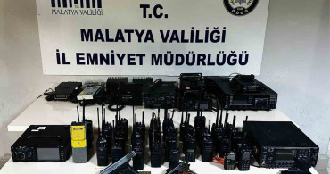 Malatya'da emniyet frekanslarını dinleyen 6 şüpheliye operasyon