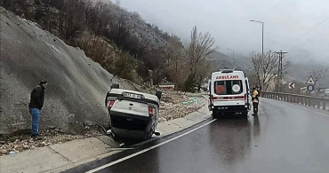 Malatya'da Kontrolden Çıkan Araç Devrildi: 5 Yaralı