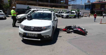Malatya’da otomobil ile motosiklet çarpıştı, 1 yaralı