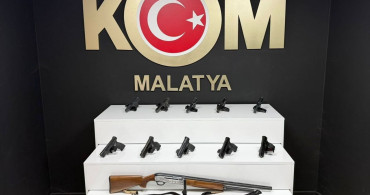 Malatya'da Ruhsatsız Silah Operasyonu: 13 Silah ve 3 Gözaltı