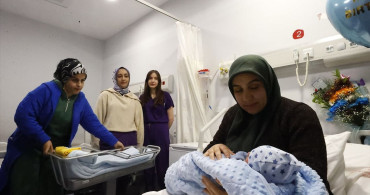 Malatya'da Yeni Yılın İlk Bebeği Dünyaya Geldi